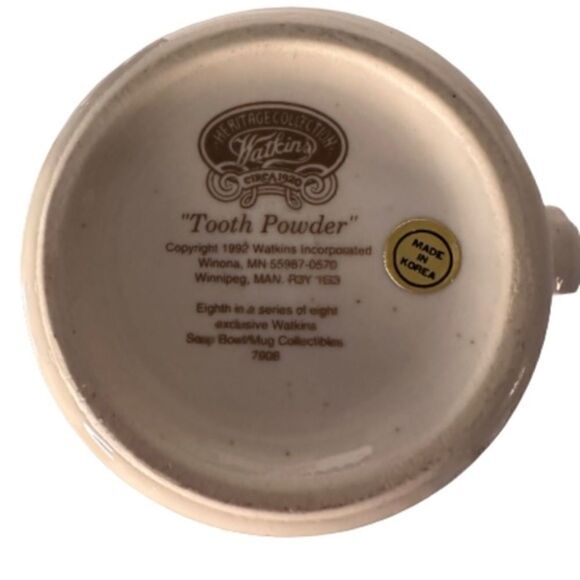 Vintage Watkins 1992 Coffee Mugs, Egyptian Tale, Tooth Powder, Washing Compound - Picture 6 of 14